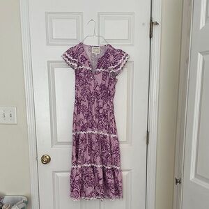 Sail to Sable Lavender Floral Maxi Dress